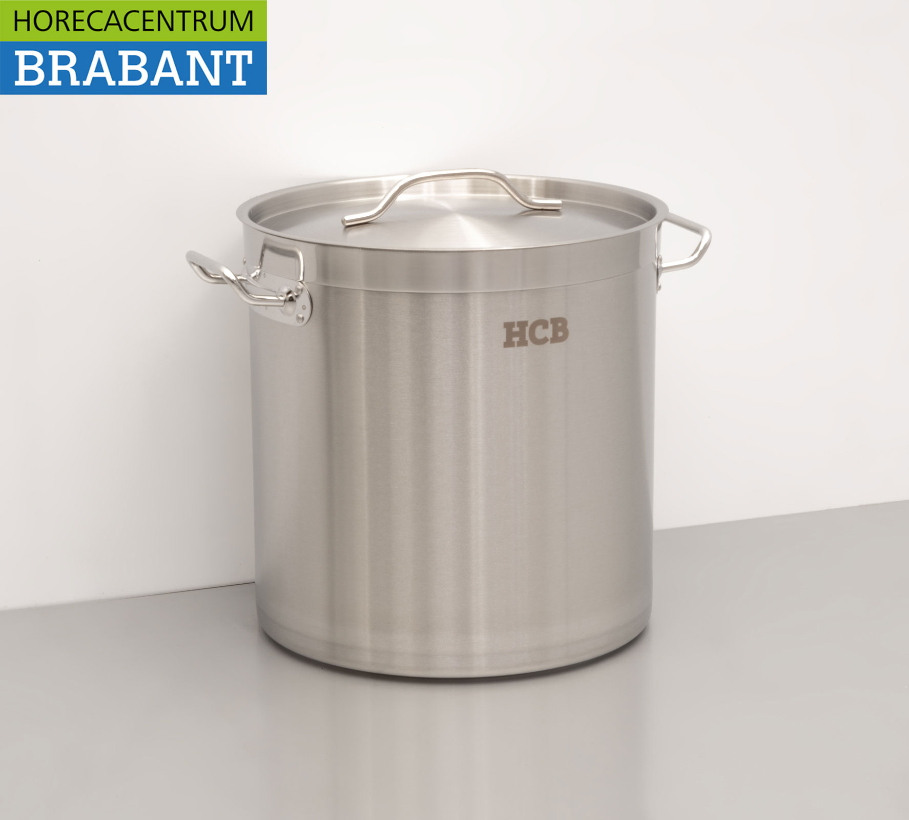 HCB Stainless Steel Soup Pan Cooking Pan Induction 30,5 x 31,5 cm 21 liter Catering - Image 3