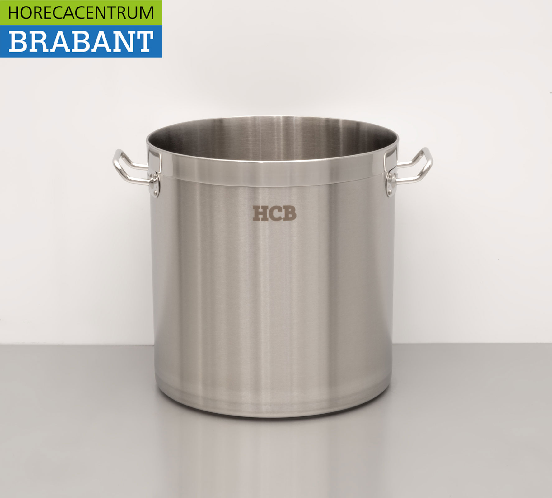 HCB Stainless Steel Soup Pan Cooking Pan Induction 30,5 x 31,5 cm 21 liter Catering - Image 4