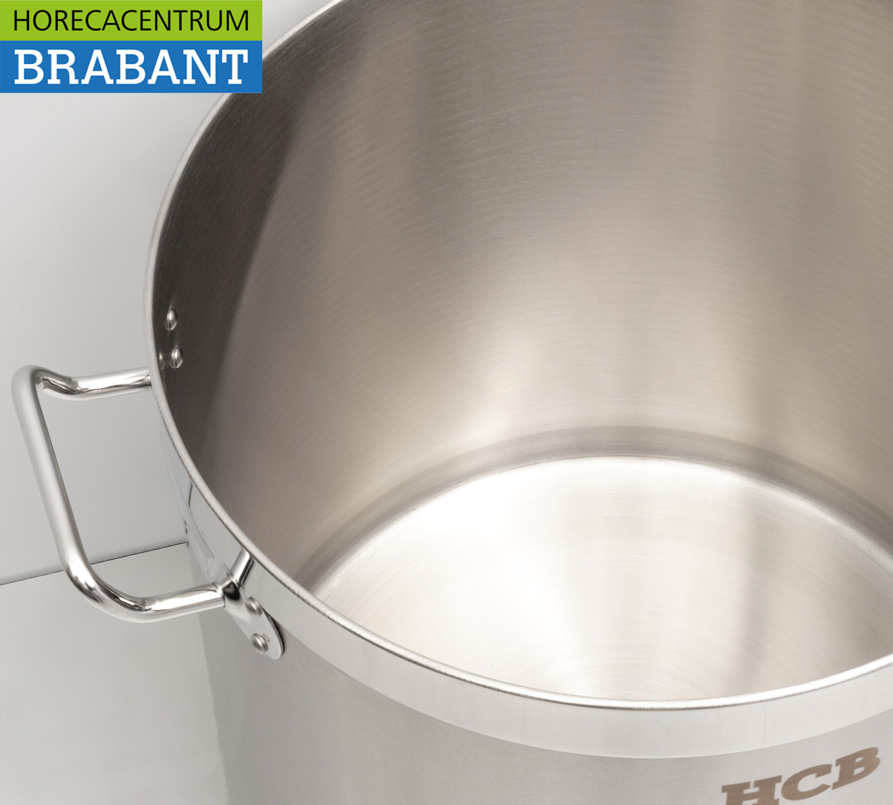 HCB Stainless Steel Soup Pan Cooking Pan Induction 30,5 x 31,5 cm 21 liter Catering - Image 6