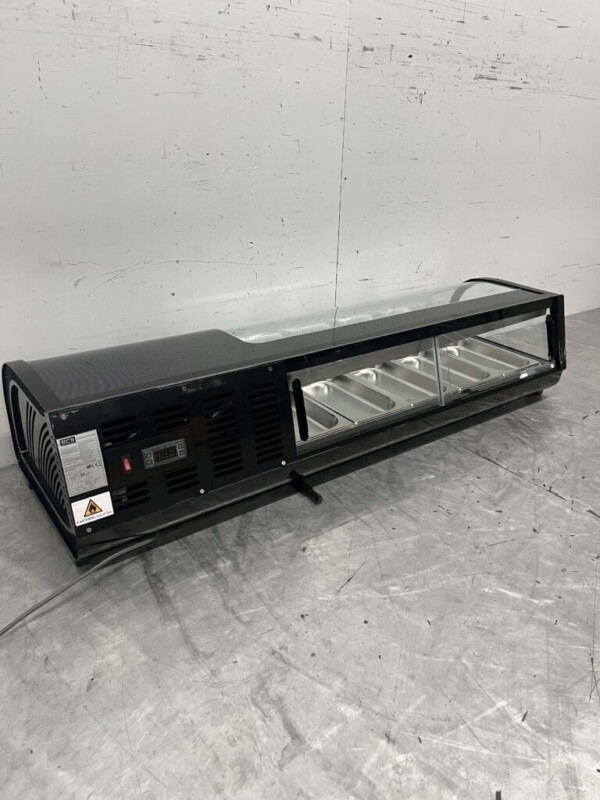Sushi display case Tapas display case Surface refrigerated display case 5 x 1/3 GN 135 cm 230V Horeca - Image 9