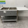 Stainless steel Sink table double sinks Premium-line 160 cm Horeca