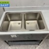 Stainless steel Sink table double sinks Premium-line 160 cm Horeca - Image 5