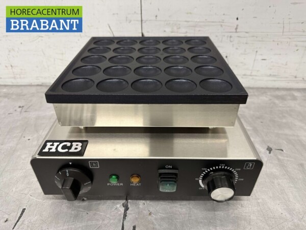Stainless steel Poffertjesplaat Poffertjesbakplaat 25 dops 230V Horeca