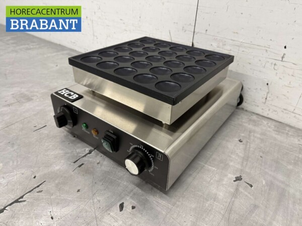 Stainless steel Poffertjesplaat Poffertjesbakplaat 25 dops 230V Horeca - Image 2