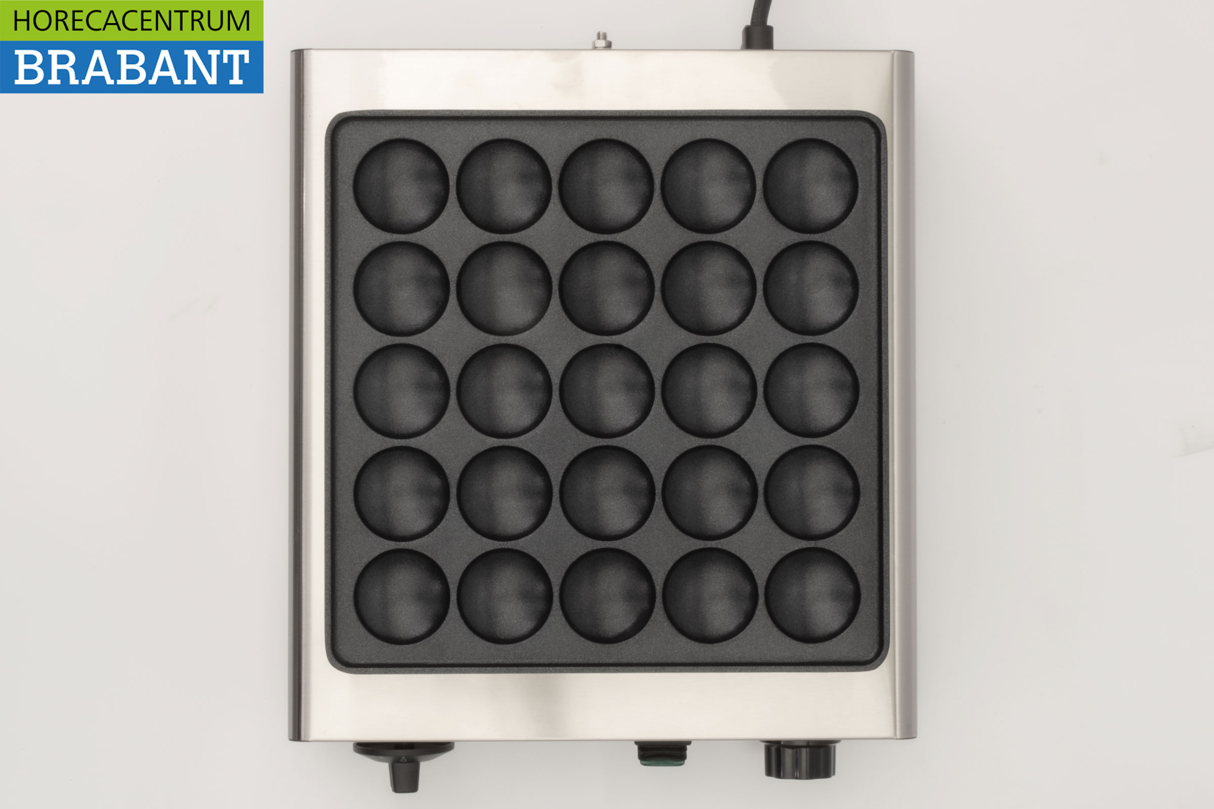 HCB stainless steel Poffertjesplaat Poffertjesbakplaat 25 dops 230V Horeca - Image 4