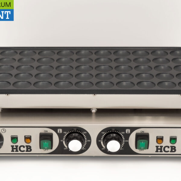 HCB stainless steel Poffertjesplaat Poffertjesbakplaat 50 dops 230V Horeca