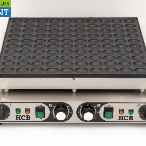 HCB RVS Poffertjesplaat Poffertjesbakplaat 100 dops 230V Horeca