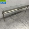 Stainless steel Glass superstructure with lighting 154 cm Horeca - Image 2