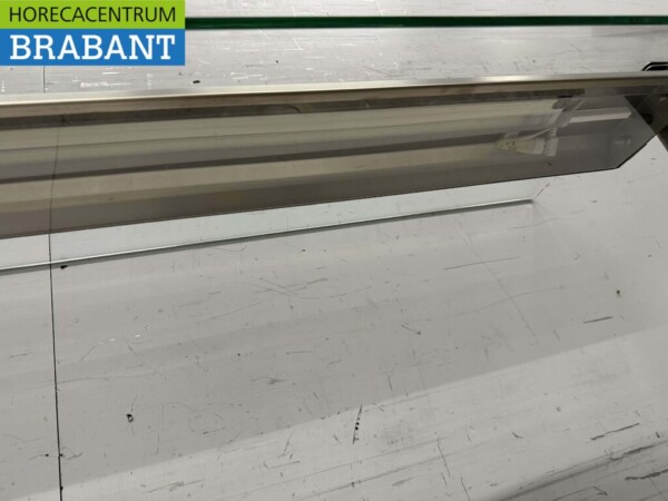 Stainless steel Glass superstructure with lighting 154 cm Horeca - Image 4
