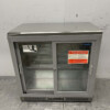 Stainless steel Polar CC601 Backbar Bar Refrigerator Glass sliding doors 223 liters 92 cm 230V Horeca