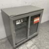Stainless steel Polar CC601 Backbar Bar Refrigerator Glass sliding doors 223 liters 92 cm 230V Horeca - Image 3