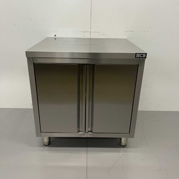 Stainless steel Work Cabinet Premium-line 2 hinged doors 80 cm Catering