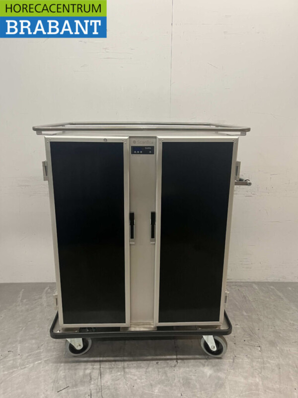 Stainless steel ScanBox Ergo Line Duo A12+AC12 refrigerated trolley 12+12 x 1/1GN 230V Horeca