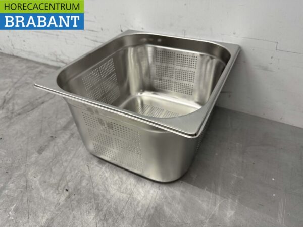 Stainless steel Perforated gastronorm container GN Tray 2/3 Depth 200 mm Catering - Image 3