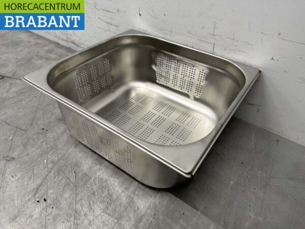 Stainless steel Perforated gastronorm tray GN Tray 2/3 Depth 150 mm Catering - Image 3