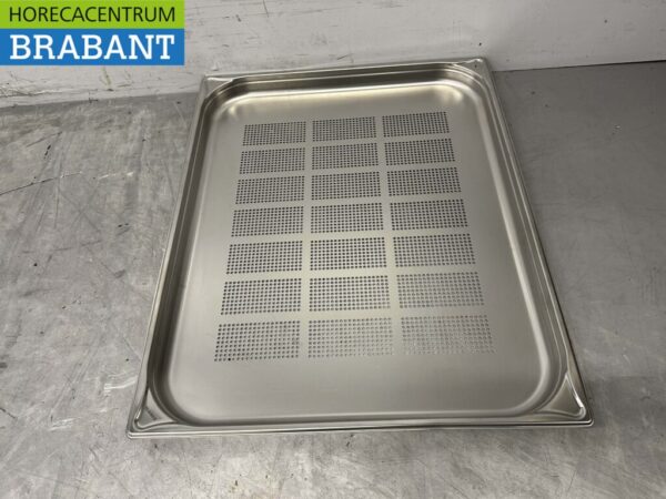 Stainless steel Perforated Gastronorm Tray GN Tray 2/1 Depth 40 mm Catering - Image 2