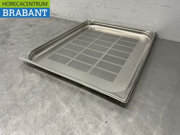 Stainless steel Perforated Gastronorm Tray GN Tray 2/1 Depth 40 mm Catering - Image 3