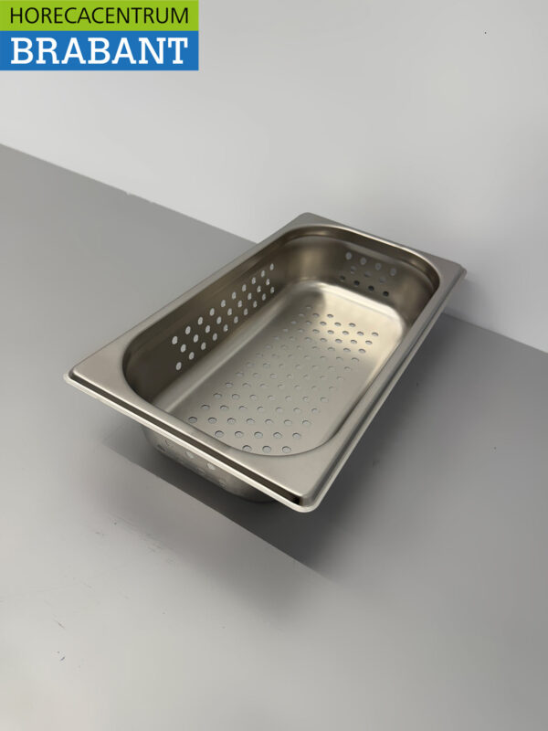 HCB stainless steel Perforated gastronorm container GN Tray 1/3 Depth 65 mm Catering - Image 2