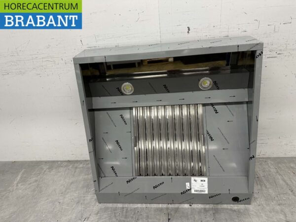 Stainless steel extractor hood Extractor hood with slatted filters Premium-line 100 cm inclined model Horeca