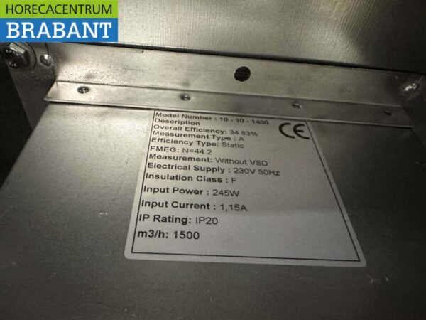 Stainless steel Extractor Hood Hood Premium-line Motor 1500 kuub Box Box model 100 cm 230V Horeca - Image 5