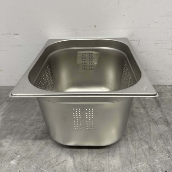 Stainless steel Perforated gastronorm container GN Tray 1/2 Depth 200 mm Catering