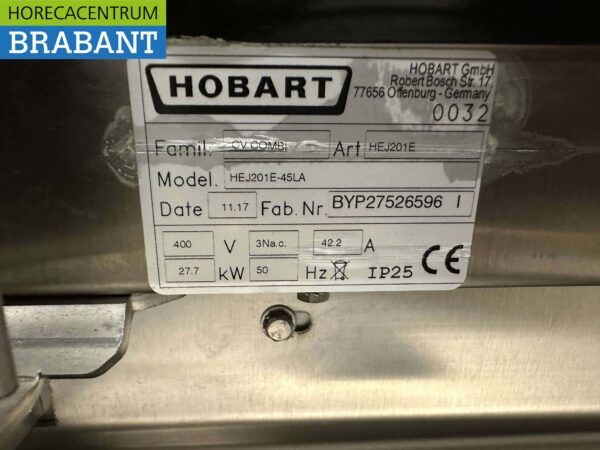 Stainless steel Hobart HEJ201E Combisteamer Steamer 20 x 1/1 GN/gastronorm 400V Catering - Image 11