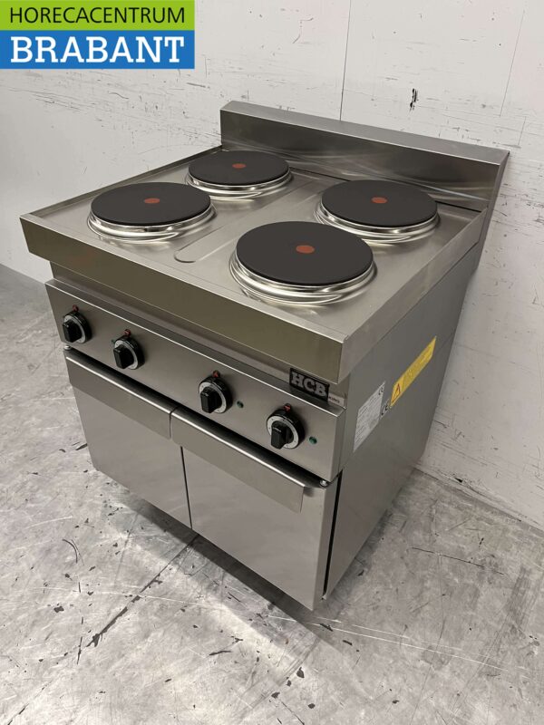 Stainless steel Electric stove stove 4 burners 400V 70 cm Horeca - Image 2