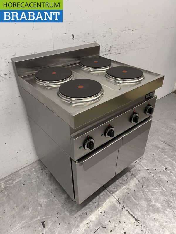 Stainless steel Electric stove stove 4 burners 400V 70 cm Horeca - Image 3