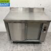 Stainless steel warming cabinet Plate warming cabinet 2 sliding doors 100 cm Horeca