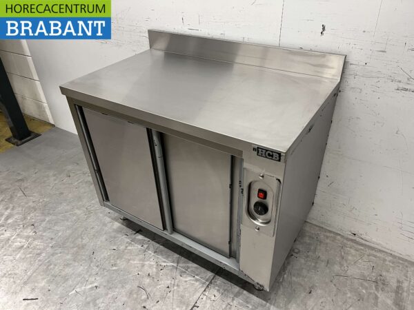 Stainless steel warming cabinet Plate warming cabinet 2 sliding doors 100 cm Horeca - Image 2