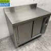 Stainless steel warming cabinet Plate warming cabinet 2 sliding doors 100 cm Horeca - Image 3