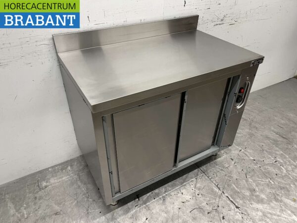 Stainless steel warming cabinet Plate warming cabinet 2 sliding doors 100 cm Horeca - Image 3