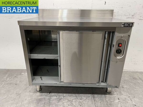Stainless steel warming cabinet Plate warming cabinet 2 sliding doors 100 cm Horeca - Image 4