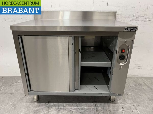 Stainless steel warming cabinet Plate warming cabinet 2 sliding doors 100 cm Horeca - Image 5