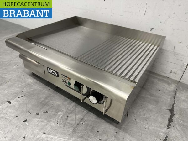 Stainless steel Griddle Griddle 1/2 ribbed 55 cm 230V Horeca - Image 2