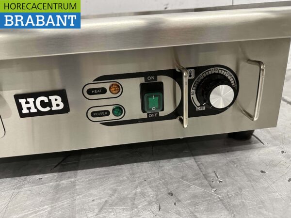 Stainless steel Griddle Griddle 1/2 ribbed 55 cm 230V Horeca - Image 4