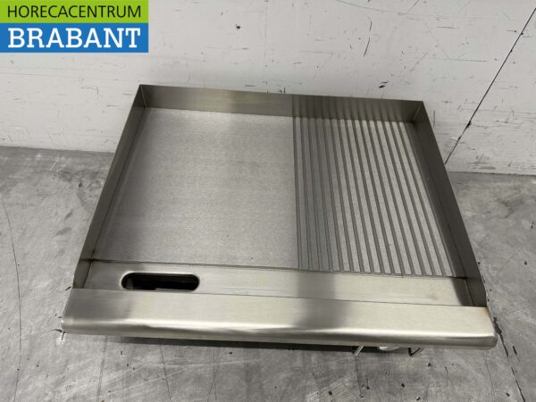 Stainless steel Griddle Griddle 1/2 ribbed 55 cm 230V Horeca - Image 5