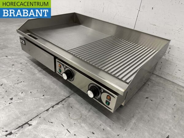 Stainless steel Griddle Griddle 1/2 ribbed 73 cm 2 x 230V Horeca - Image 2