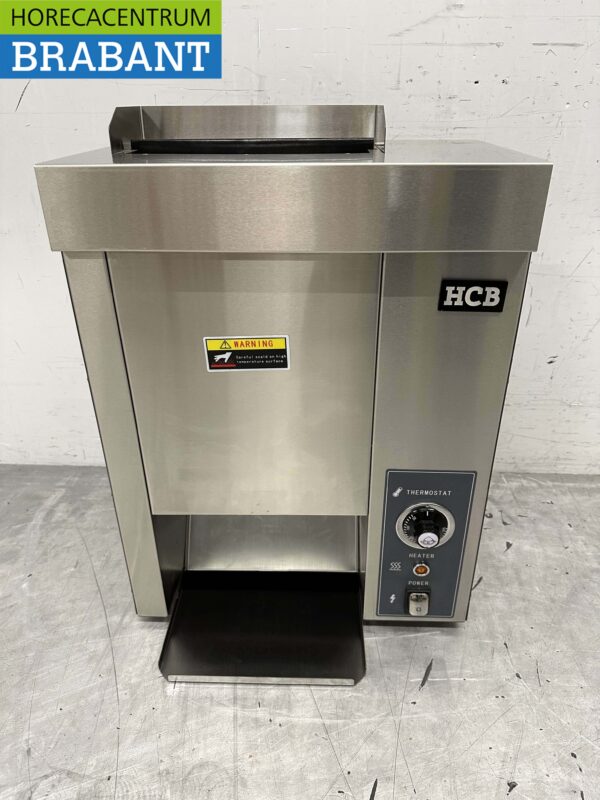 HCB Stainless Steel Vertical Pass-through toaster Bread toaster Conveyor oven 230V Catering