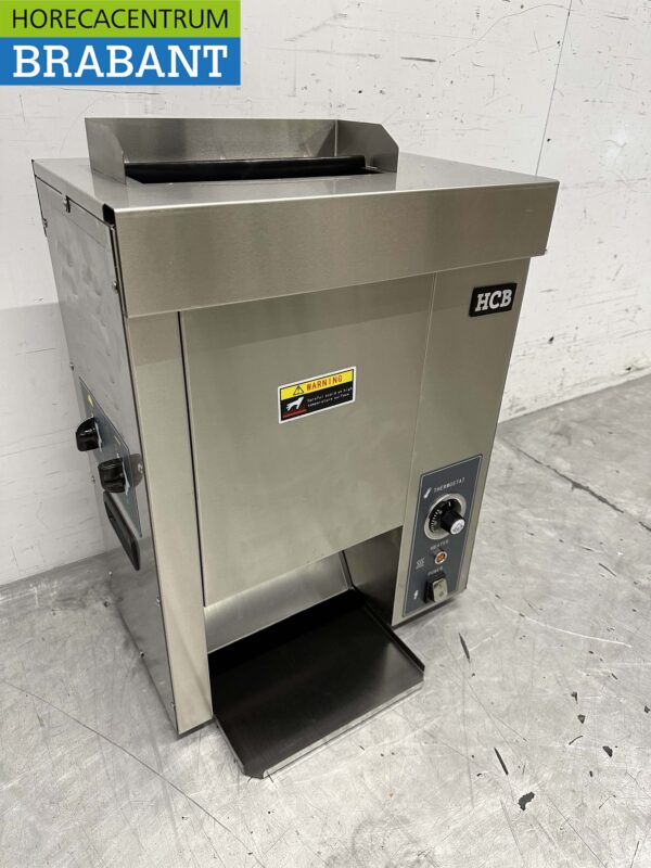 HCB Stainless Steel Vertical Pass-through toaster Bread toaster Conveyor oven 230V Catering - Image 3