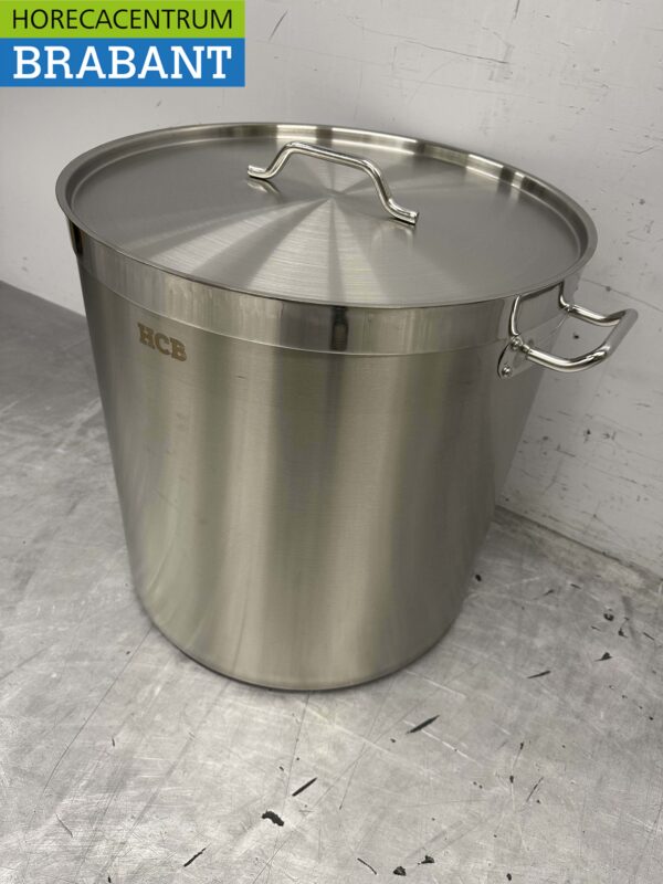 HCB Stainless Steel Soup Pan Cooking Pan Induction 50 x 50 cm 98 liters Horeca - Image 3