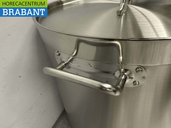 HCB Stainless Steel Soup Pan Cooking Pan Induction 50 x 50 cm 98 liters Horeca - Image 5