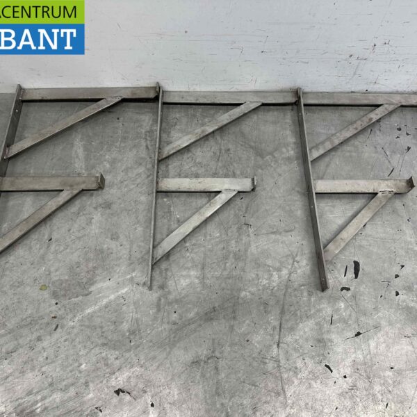 Stainless Steel Brackets Wall Bracket 3 pieces 60 x 41 cm Catering