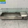Stainless steel Top-up display case Top-up refrigerated display case saladière 5 x 1/4 GN 120 cm Horeca