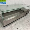 Stainless steel Top-up display case Top-up refrigerated display case saladière 5 x 1/4 GN 120 cm Horeca - Image 3