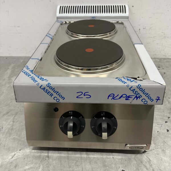 Stainless steel Electrolux 2 burner electric stove 40 cm 400V Horeca