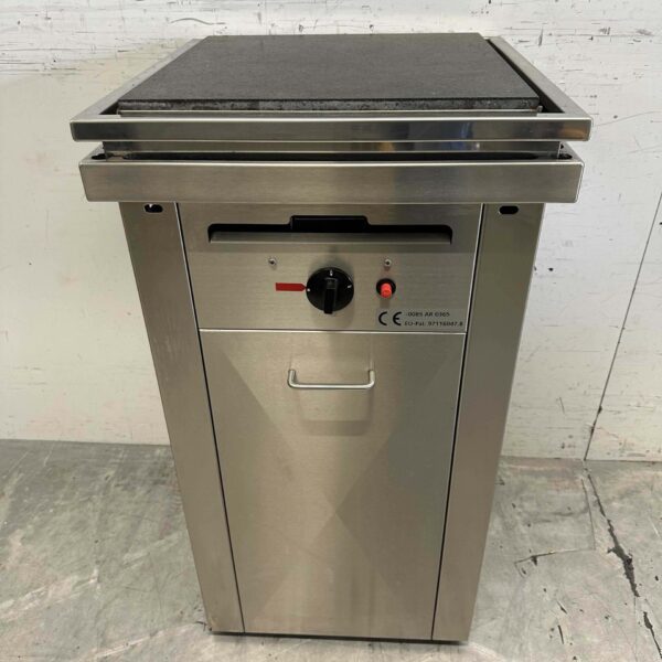 Stainless steel Ivas Stone Grill 47.5 x 47.5 cm Propane Catering