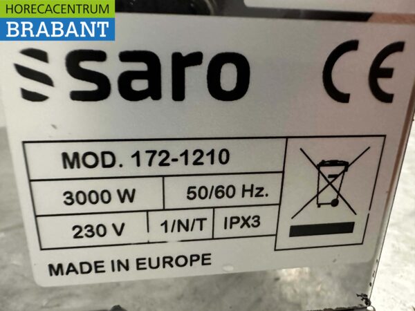 Stainless steel Saro Toaster Salamander grill 44 cm 3000 watts 230V Horeca - Image 4