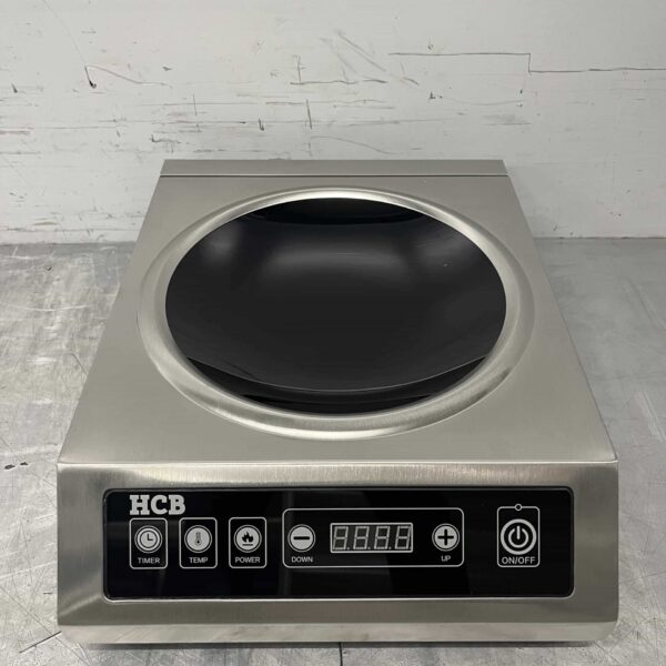 Stainless steel Induction wok wok burner wok plate 3.5 kW 230V Horeca