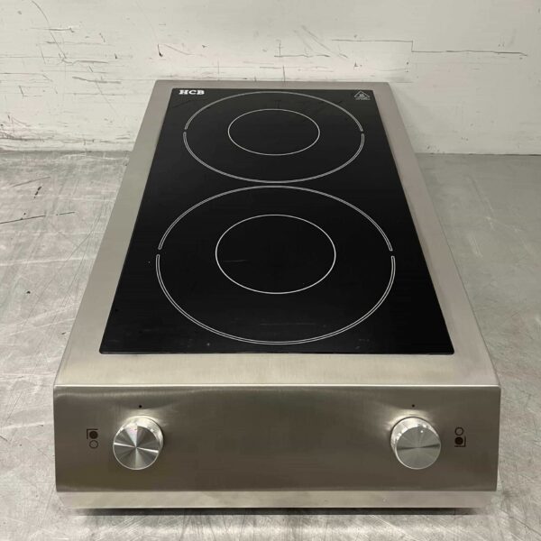 Stainless steel Induction stove double hob 7 kW 400V Horeca